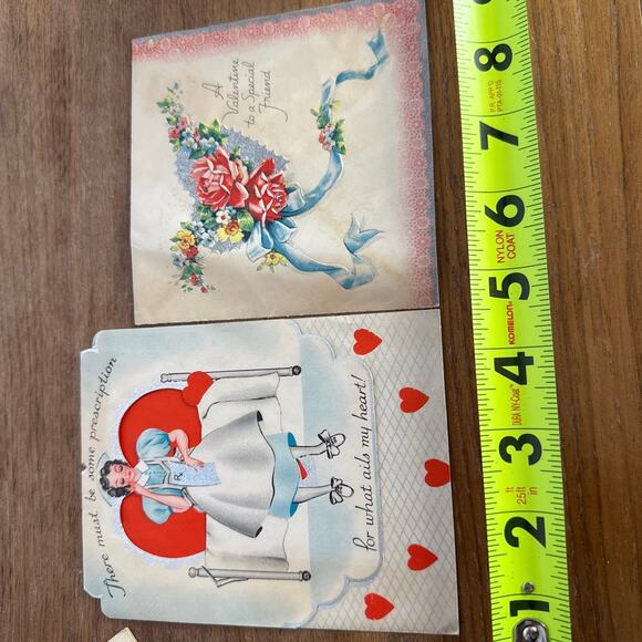 Vintage Valentine's Card Lot Carrington USA Made Greeting Cards Love Ephemera - Picture 5 of 12